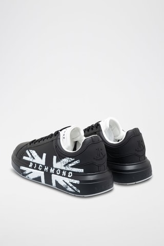 Sneakers de couro - Preto e branco