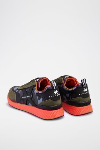 Sneakers em nobuck Jm Verde e preto
