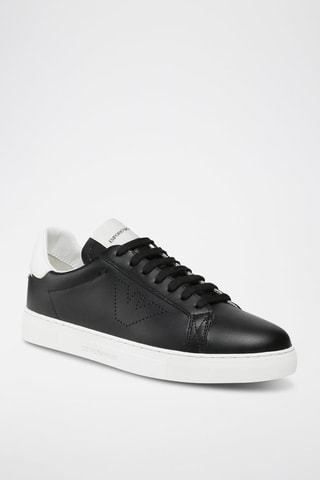 Sapatilhas em couro - Preto