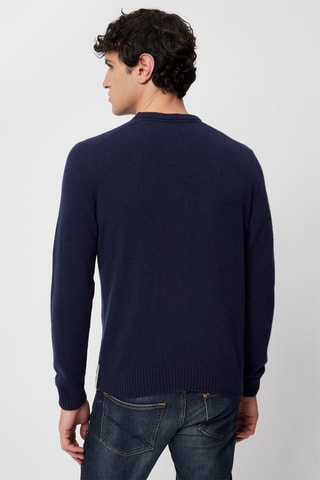 Camisola em caxemira - Azul-marinho - Harmont & Blaine