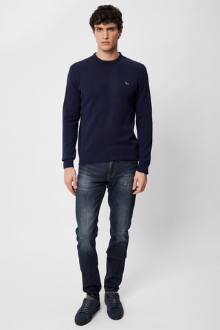 Camisola em caxemira - Azul-marinho - Harmont & Blaine