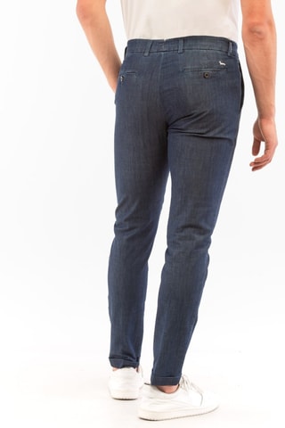 Calças chino slim - Azul -  Harmont & Blaine