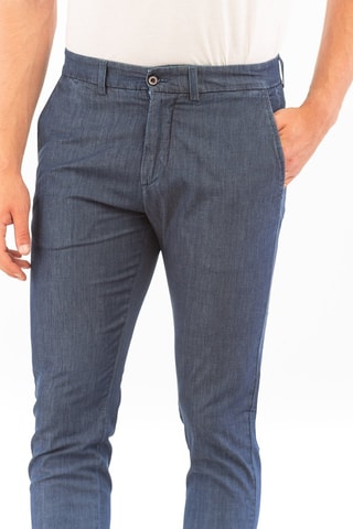Calças chino slim - Azul -  Harmont & Blaine