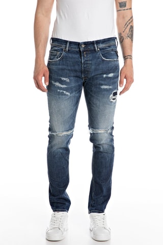 Calças de ganga Regular Slim Willbi - Azul