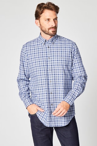 Camisa aos quadrados Azul-marinho e branco - Harmont & Blaine