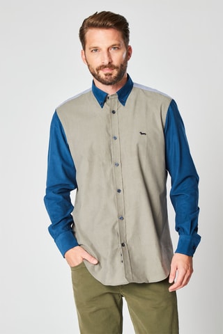 Camisa Verde e índigo - Harmont & Blaine
