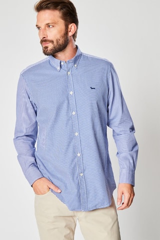Camisa aos quadrados Azul e branco - Harmont & Blaine