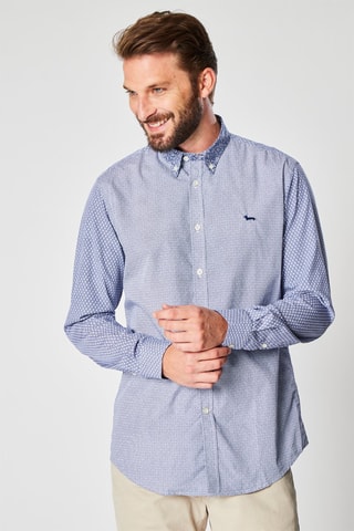 Camisa Branco e azul-marinho - Harmont & Blaine