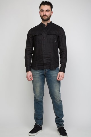 Camisa de linho Abrams - Preto