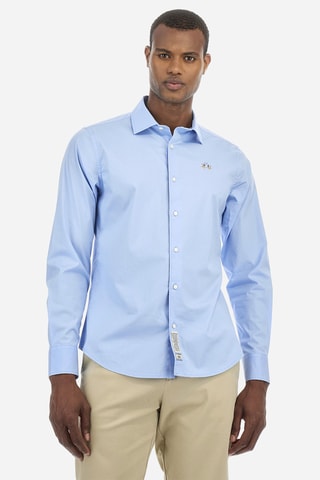 Camisa slim - Azul