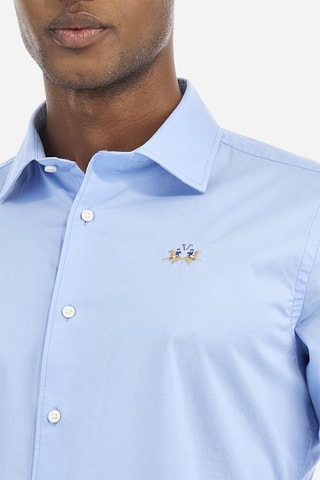 Camisa slim - Azul