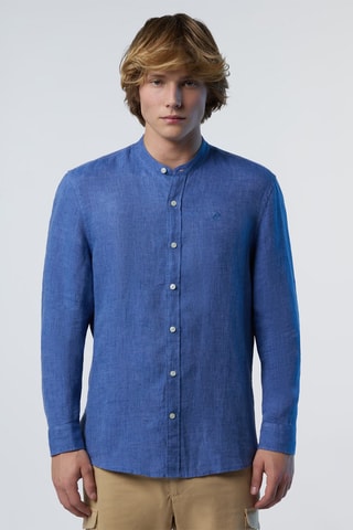 Camisa de linho - Azul