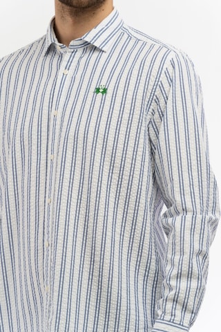 Camisa - Azul e branco