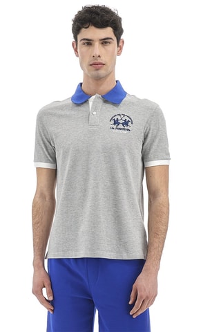 Polo regular - Cinzento mesclado