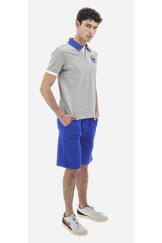 Polo regular - Cinzento mesclado