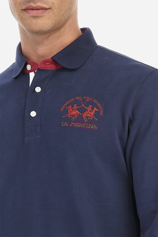Polo regular - Azul-marinho