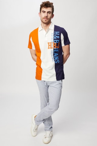 Polo Laranja e azul-marinho - Harmont & Blaine Calças de ganga