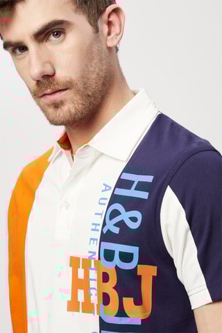 Polo Laranja e azul-marinho - Harmont & Blaine Calças de ganga