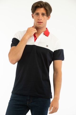 Polo - Azul e branco -  Harmont & Blaine Jeans