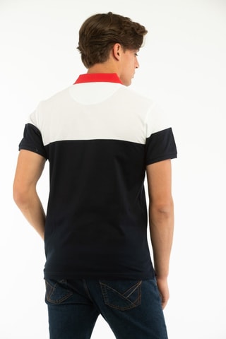 Polo - Azul e branco -  Harmont & Blaine Jeans