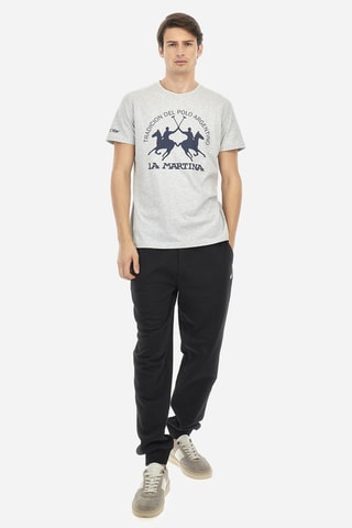 T-shirt regular - Cinzento mesclado