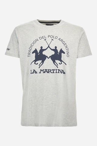 T-shirt regular - Cinzento mesclado