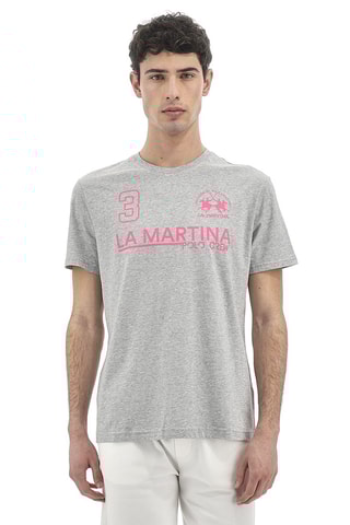 T-shirt regular - Cinzento mesclado