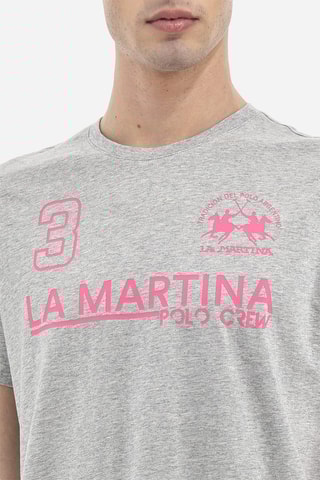 T-shirt regular - Cinzento mesclado