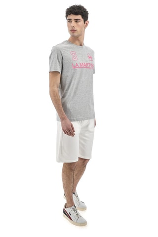 T-shirt regular - Cinzento mesclado