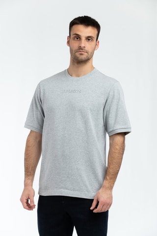 T-shirt Cinzento-claro mesclado