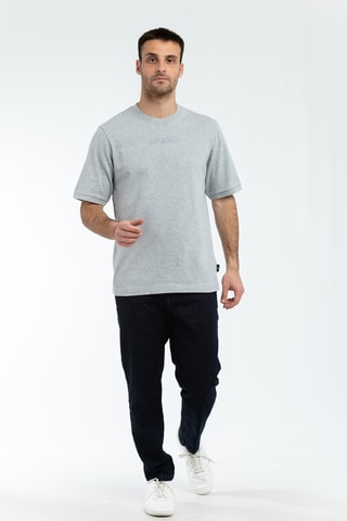 T-shirt Cinzento-claro mesclado