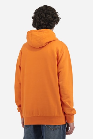 Sweat regular com capuz - Laranja