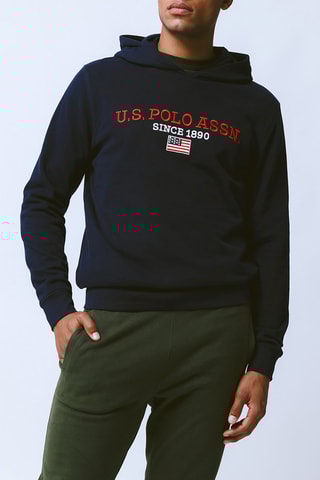 Sweat com capuz - Azul-marinho