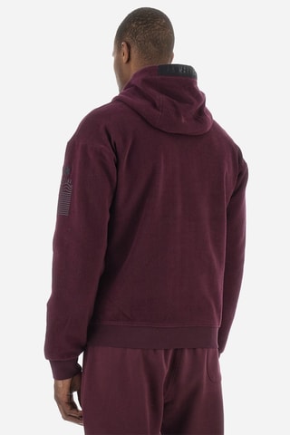 Sweat reversível regular com capuz - Bordô