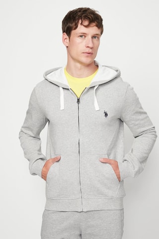 Sweat com capuz - Cinzento