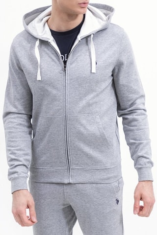 Sweat com capuz - Cinzento