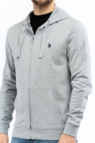 Sweat com capuz - Cinzento