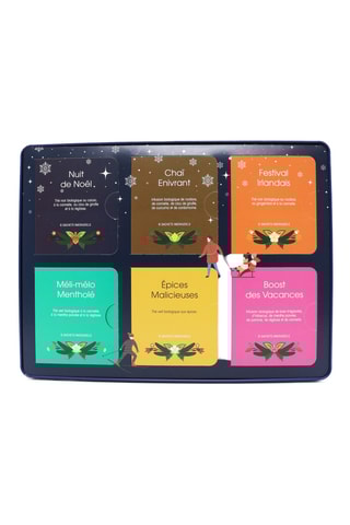 Boîte métallique Holiday bleu - 54 g