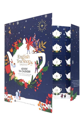 Calendrier de l'avent livre bleu 25 sachets pyramides - 50 g