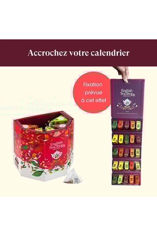 Calendrier de l'avent à dérouler 25 sachets pyramides - 50 g