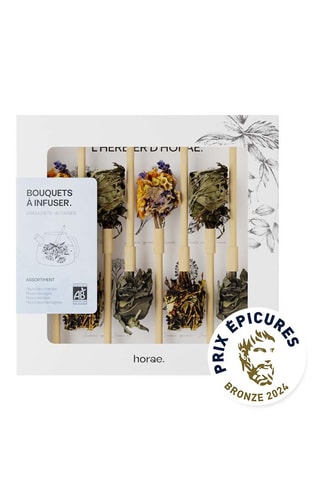 Coffret de bouquets à infuser bio - 8 bouquets - Plantes, fleurs, herbes
