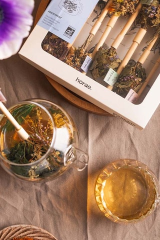 Coffret de bouquets à infuser bio - 8 bouquets - Plantes, fleurs, herbes