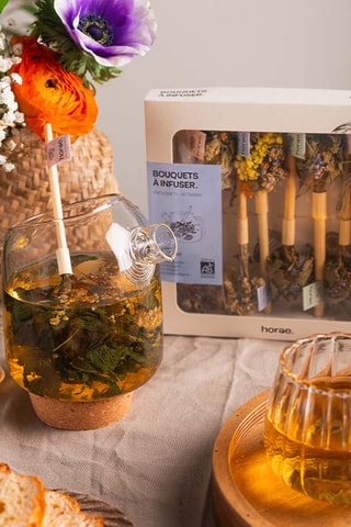 Coffret de bouquets à infuser bio - 8 bouquets - Plantes, fleurs, herbes