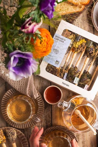 Coffret de bouquets à infuser bio - 8 bouquets - Plantes, fleurs, herbes