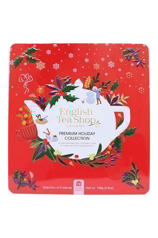 Boîte métalique holiday rouge thés et infusions - 108 g
