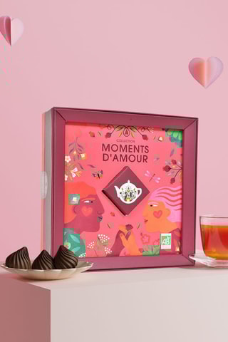 Coffret cadeau de thés moments d’amour bio - 580 g
