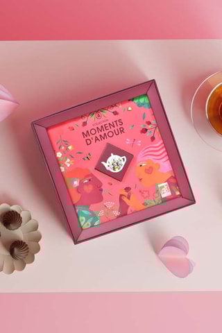 Coffret cadeau de thés moments d’amour bio - 580 g
