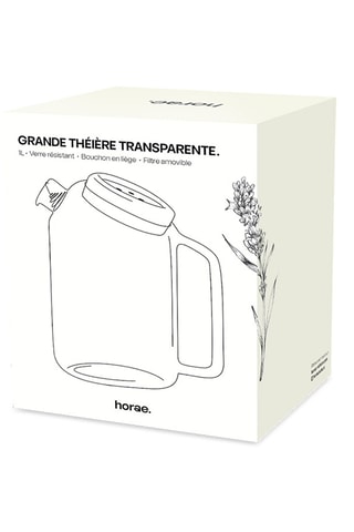 Théière en verre borosilicate - 1 l