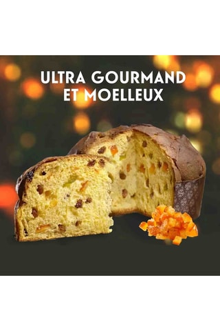 Panettone traditionnel Noël - Fruits confits - 500 g