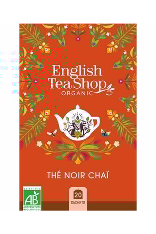 6 x Thé noir chaï bio - 20 sachets - Épices